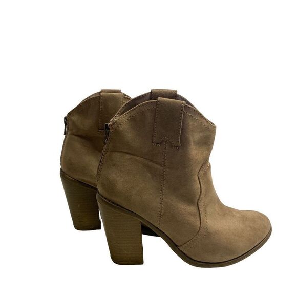 MERONA C Ignacio Boots Size 8.5 Almond‎ Toe 3.5” Heel - Picture 2 of 12